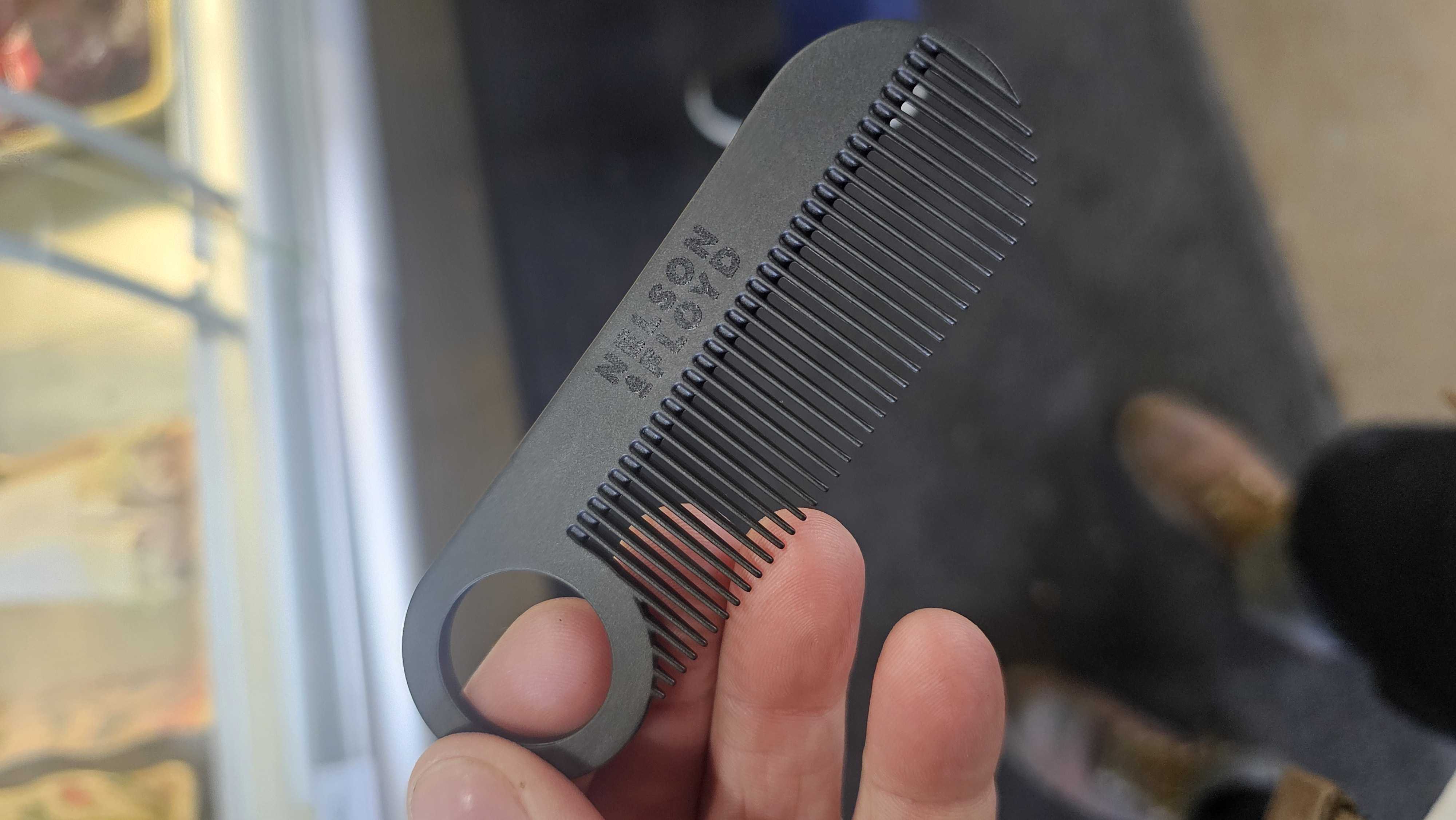 Chicago Comb Co.  - Carbon Fiber Comb - Model  No.  2