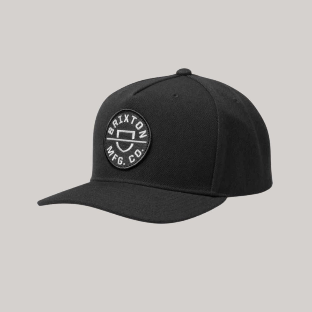 BRIXTON - CREST C MP SNAPBACK - BLACK