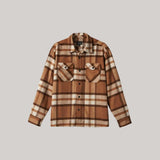 BRIXTON - Selden Soft Brushed Flannel - Tan/Bison